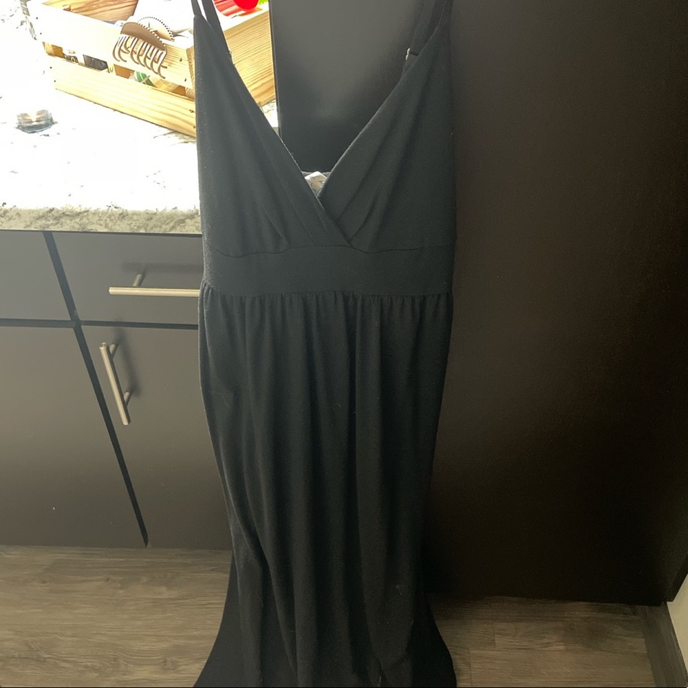 Black maxi dress